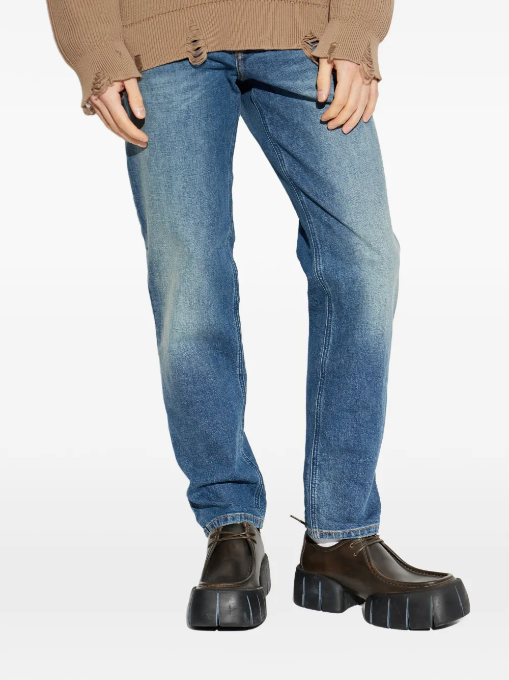 Diesel D-Finitive 0bebd straight jeans Blauw