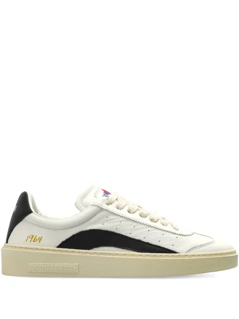 DSQUARED2 Rider perforated striped leather sneakers
