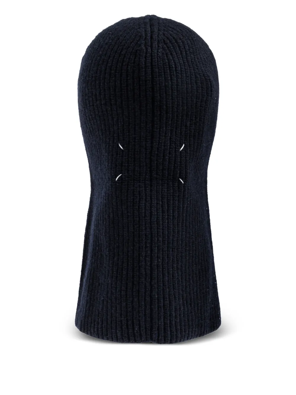 Maison Margiela ribbed-knit balaclava - Blu