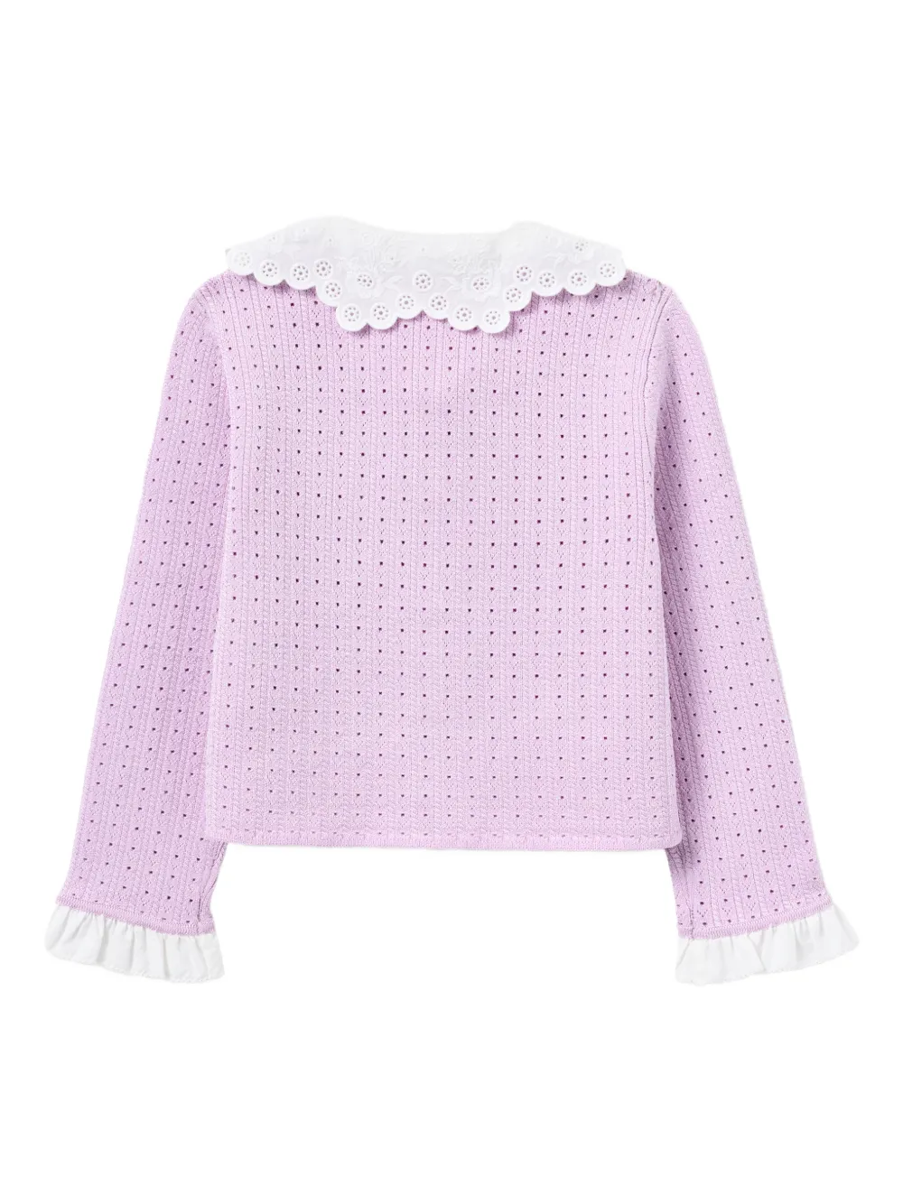Self-Portrait Kids Vest met ringlets Paars