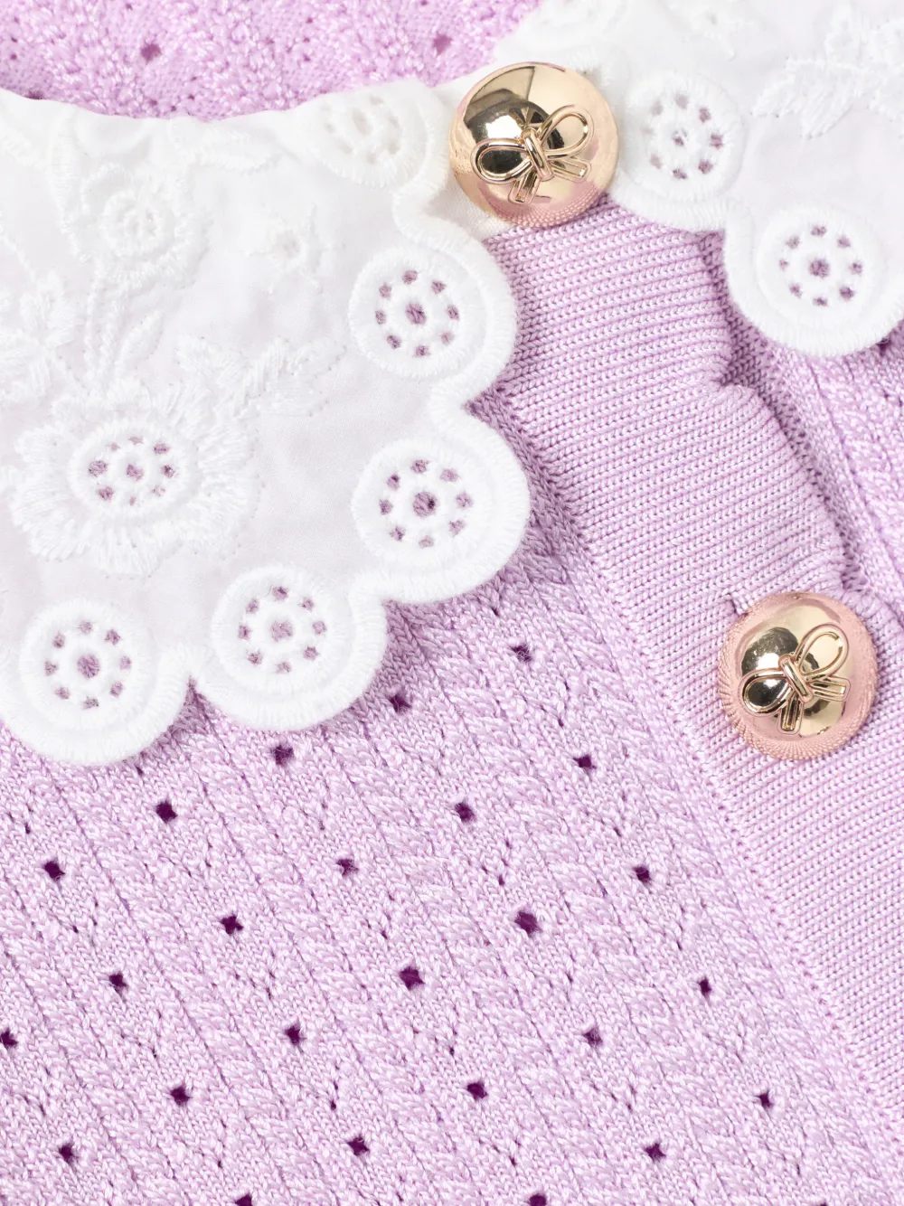 Self-Portrait Kids Vest met ringlets Paars