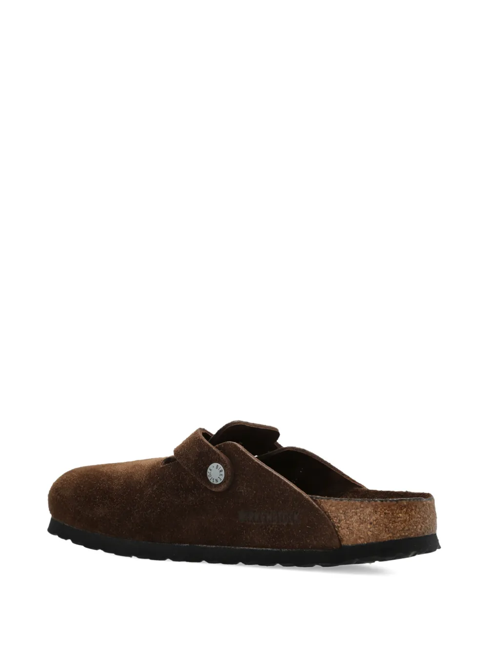 Birkenstock Boston suède sandalen Bruin
