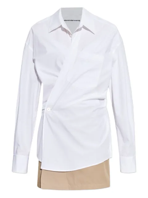 Alexander Wang wrap-shirt mini dress