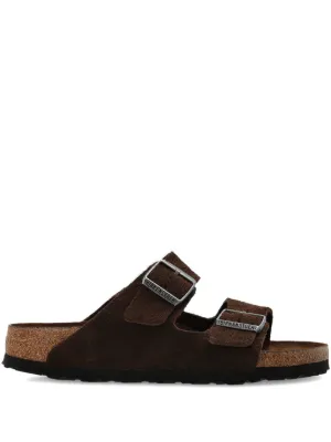 Birkenstock スエード サンダル | ブラウン | FARFETCH JP