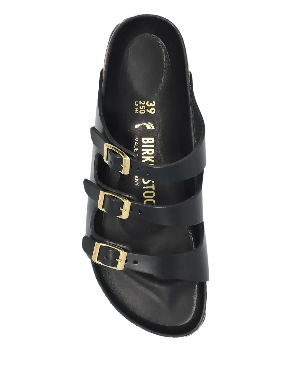 Birkenstock Florida Exquisite sandalen met D-gesp Zwart