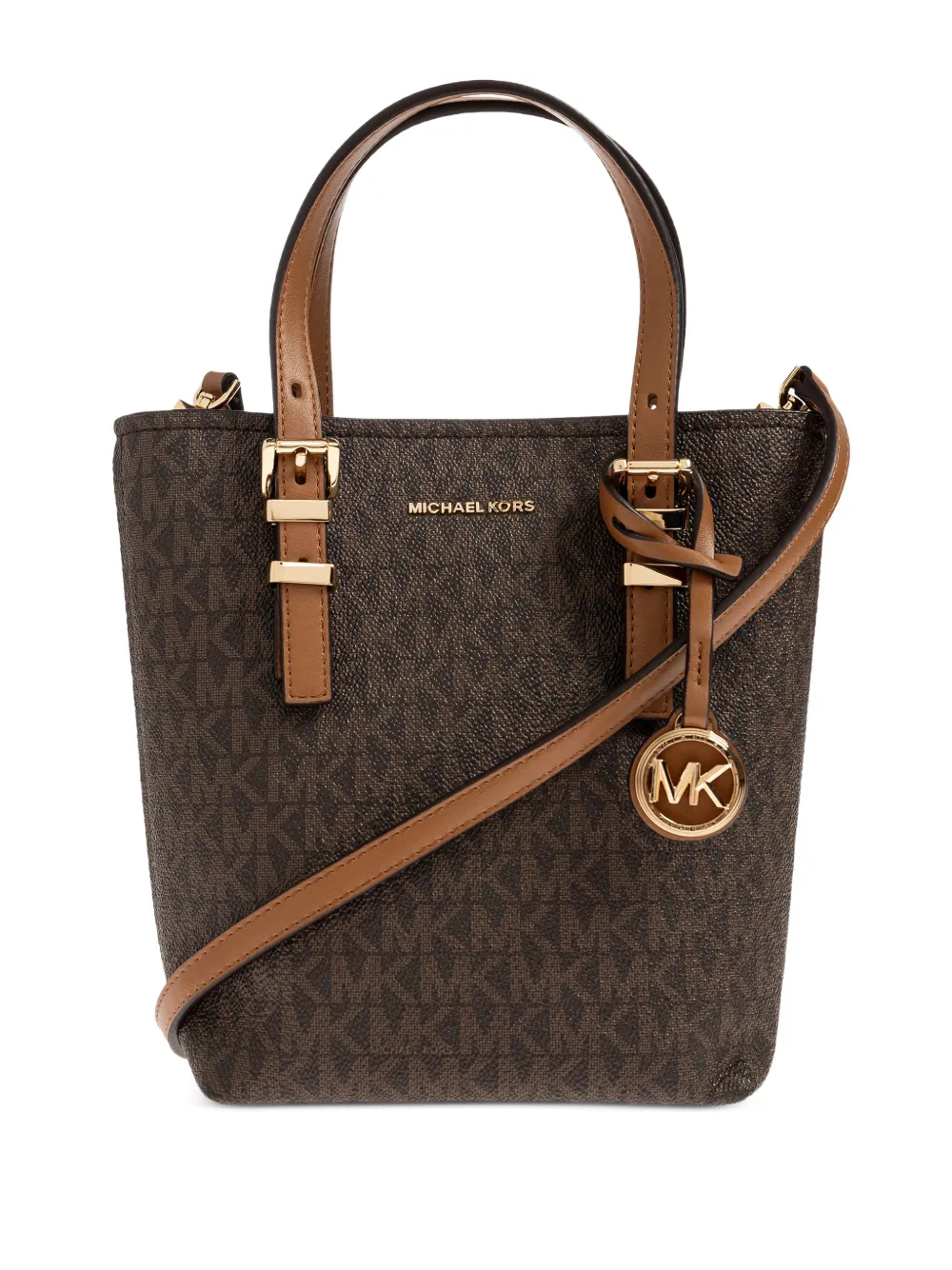 Michael Michael Kors XS Quinn patterned tote bag - Marrone