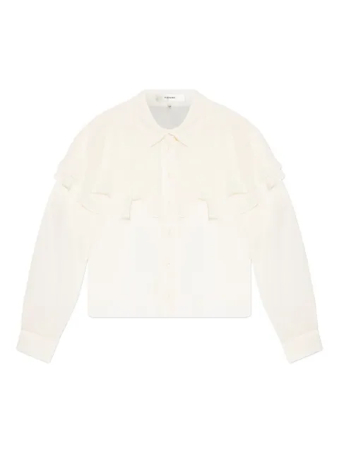 FRAME chemise volantée à manches longues