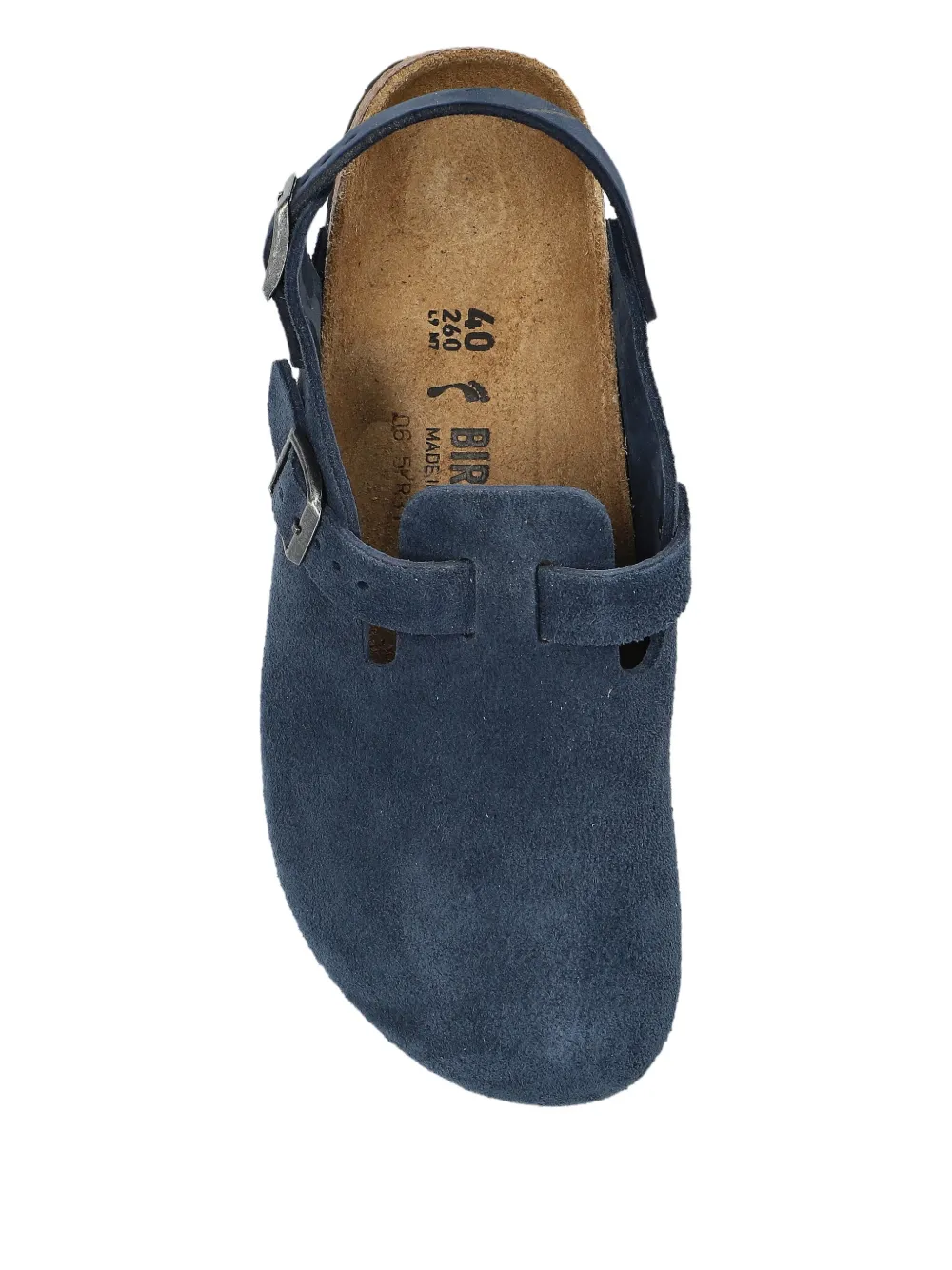 Birkenstock Lutry Premium buckle strap clogs Blauw