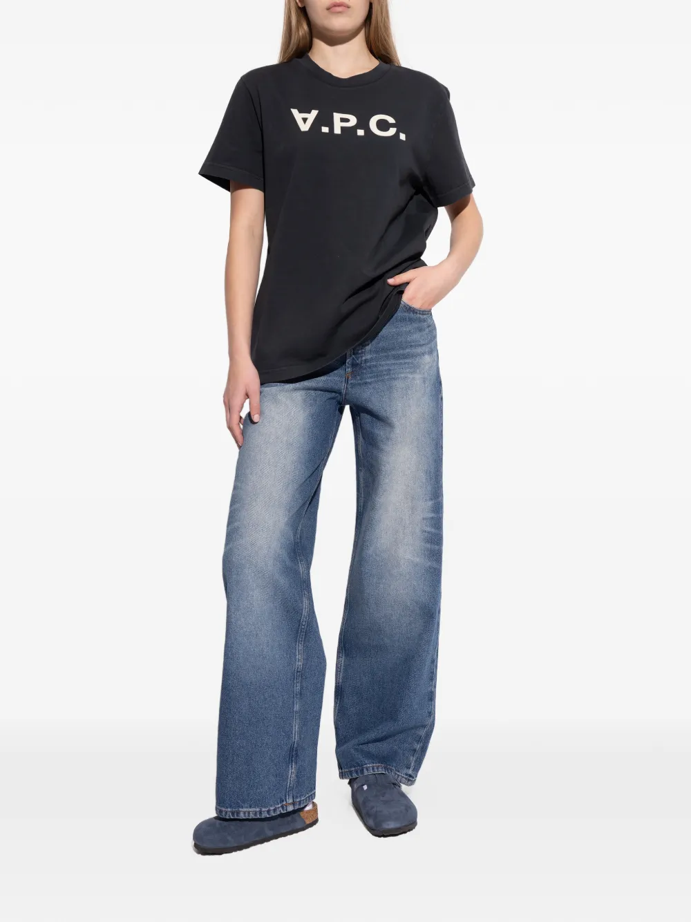 Birkenstock Lutry Premium buckle strap clogs Blauw