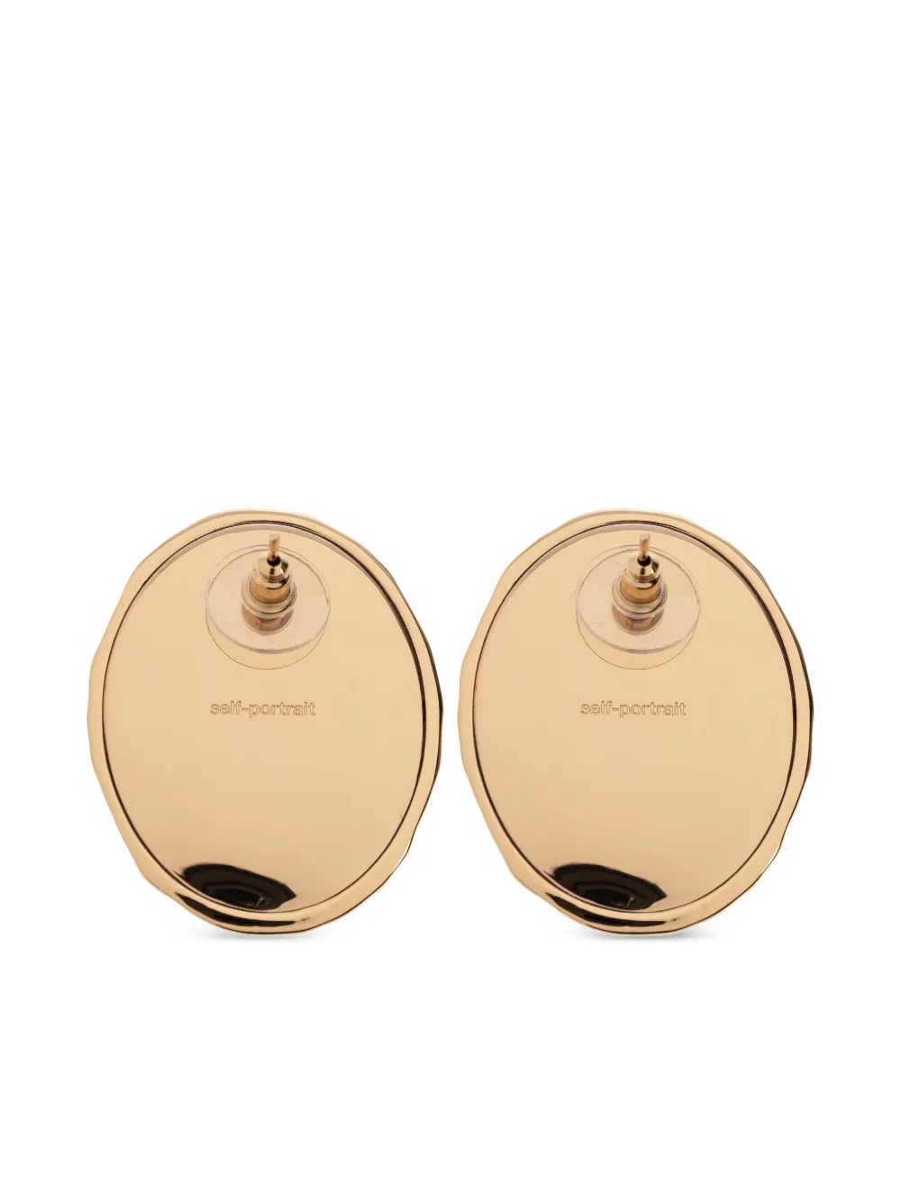 Stone-Inlay Earrings
