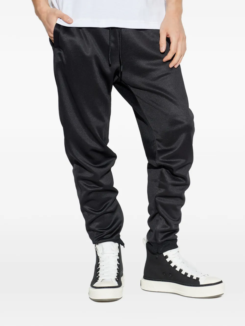 Diesel Trainingsbroek met geborduurd logo Zwart