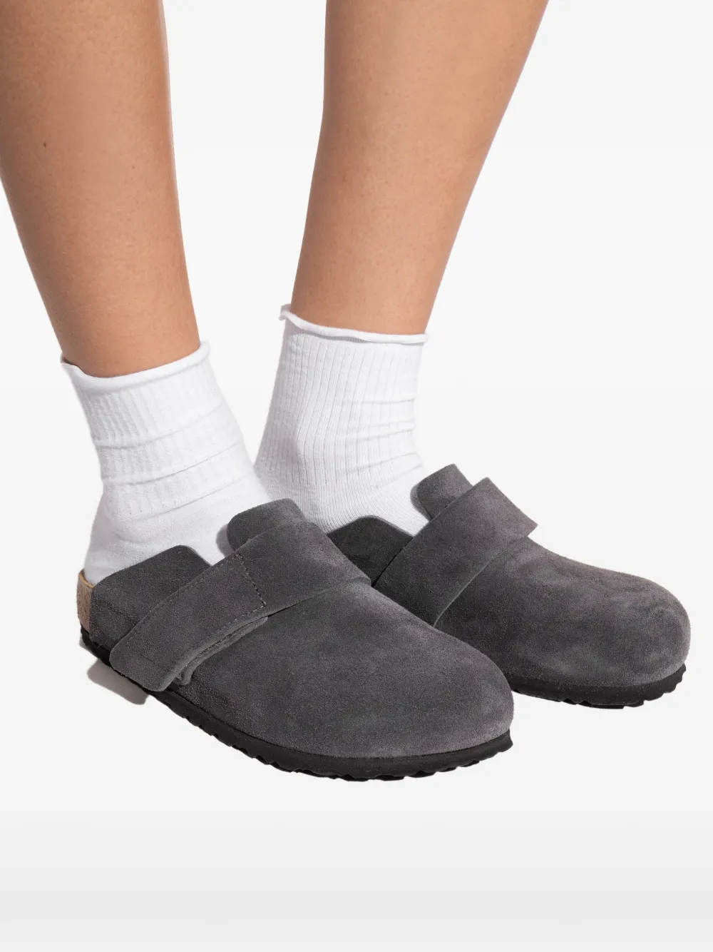 Birkenstock Loma strap suede sandals Grijs