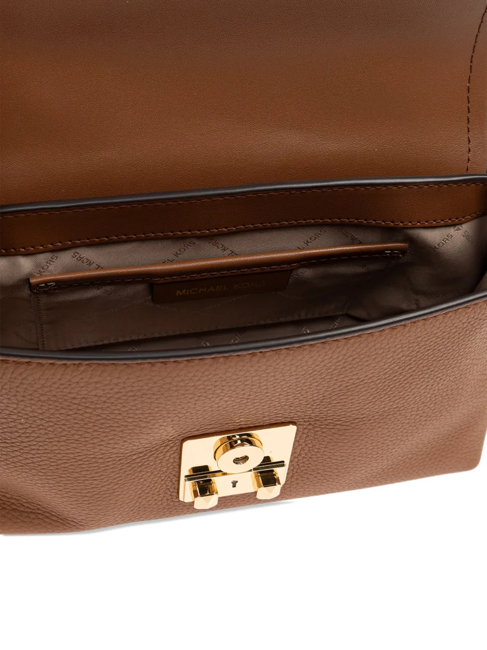 Michael Kors Tribeca crossbodytas met kettingdetail Bruin