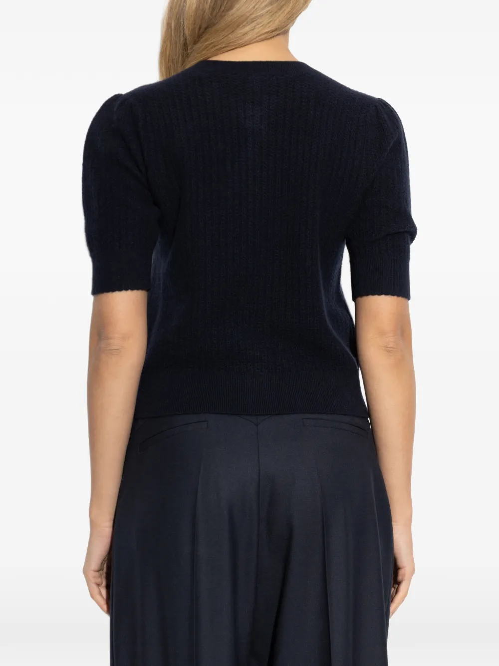 FRAME Vest met pofmouwen en knopen Blauw