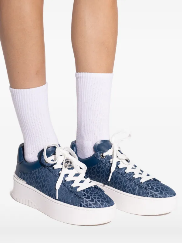 Michael Michael Kors Patterned Sneakers | Blue | FARFETCH
