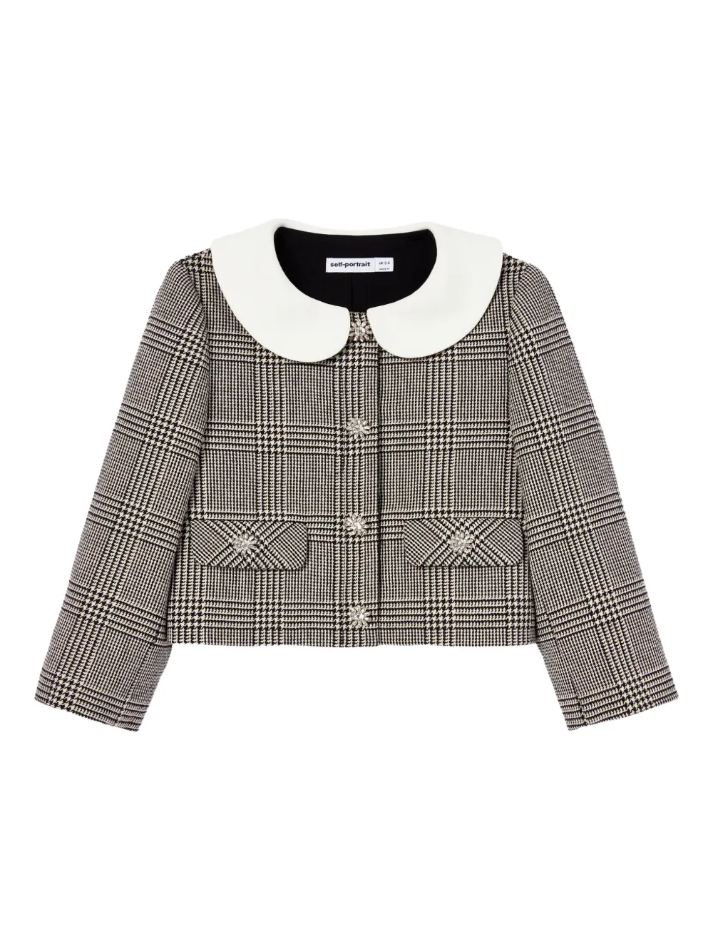 Self-Portrait Kids embellished jacket - Grau