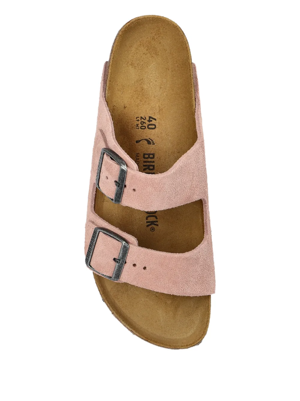 Birkenstock Arizona sandalen met gesp Roze