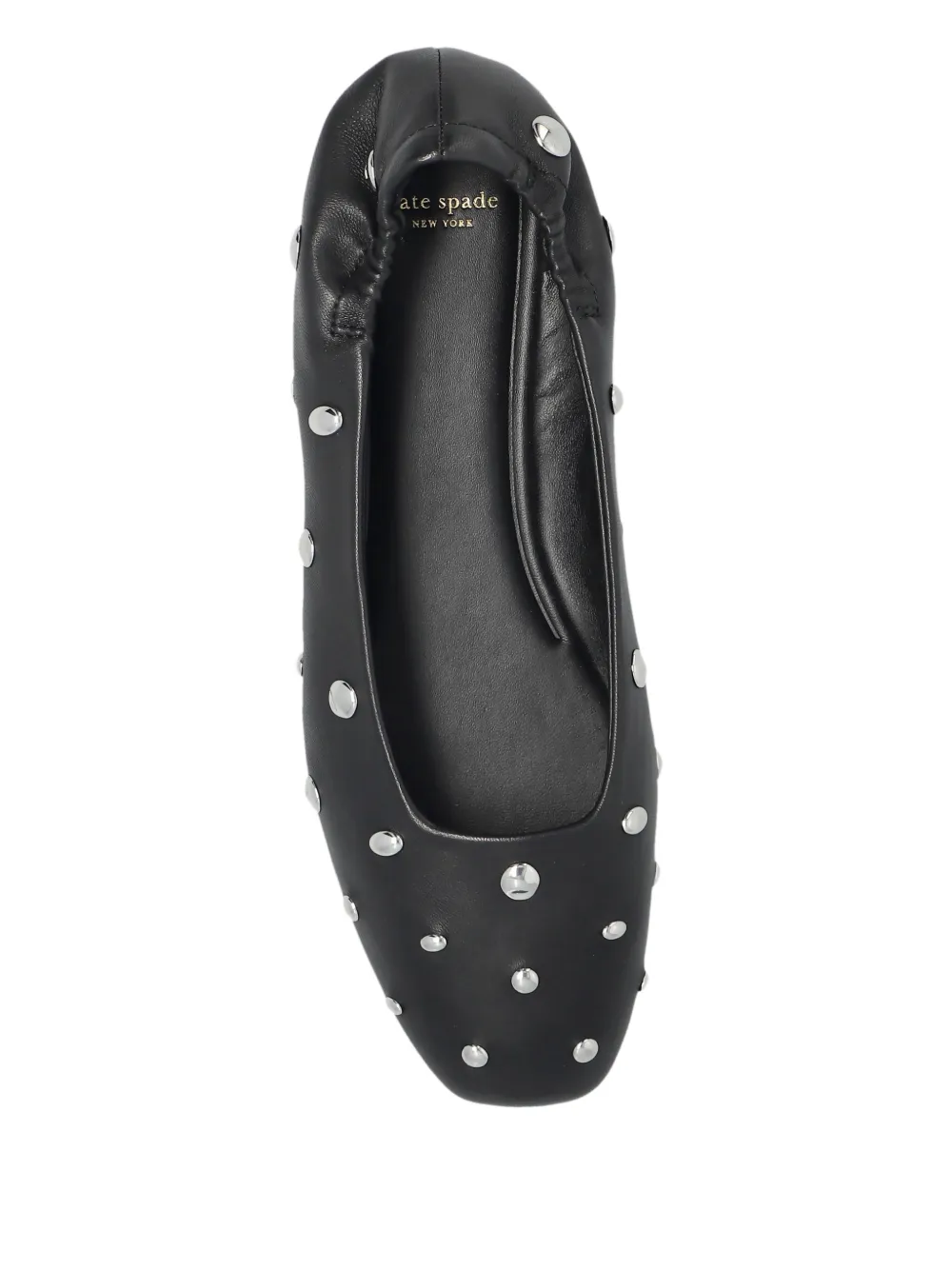 Kate Spade Halo stud-embellished ballet flats Zwart
