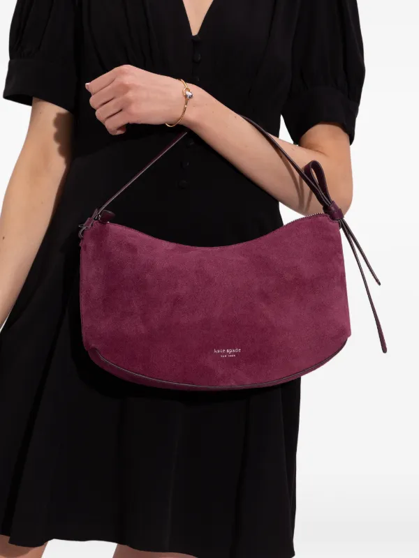 Kate Spade Loop スエードショルダーバッグ | パープル | FARFETCH JP