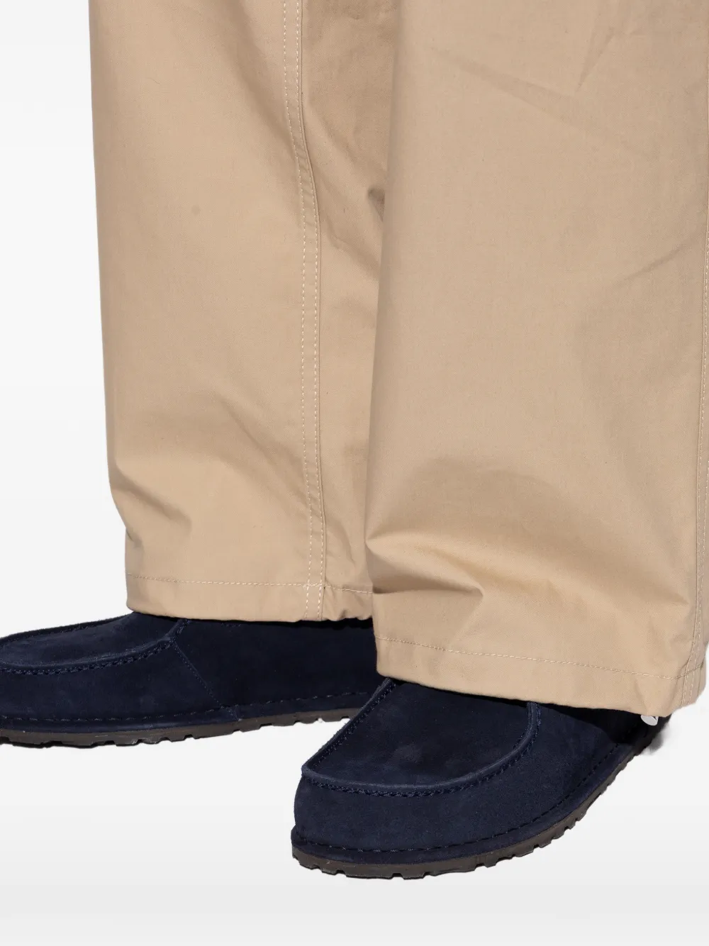 Birkenstock Utti lace-up suede loafers Blauw