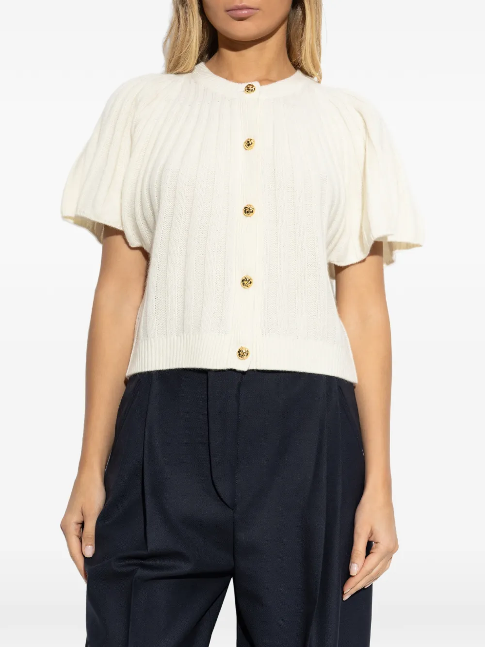  Frame Buttoned Cardigan - Neutrals 