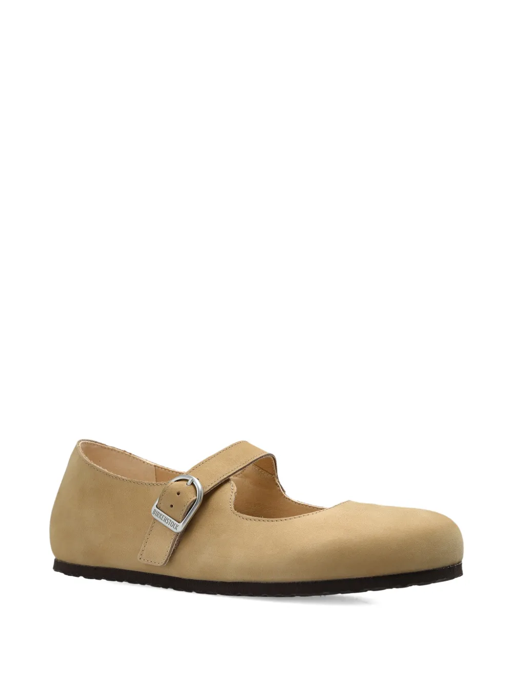 Birkenstock Santa Clarita buckled leather loafers - Beige