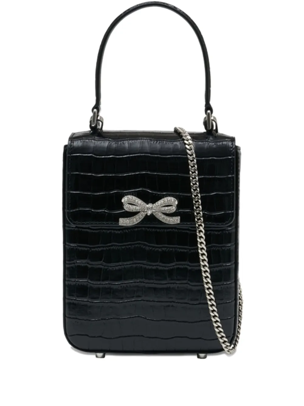Self-Portrait mini bow-embellishment shouolder bag | Black | Image 1