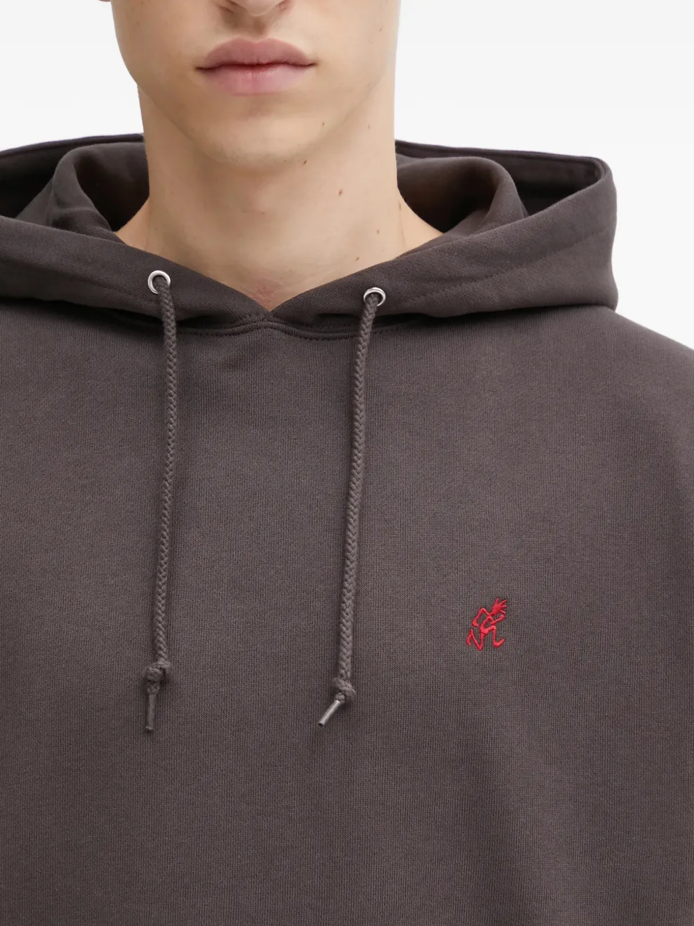 Gramicci One Point sweater met capuchon en logo Grijs