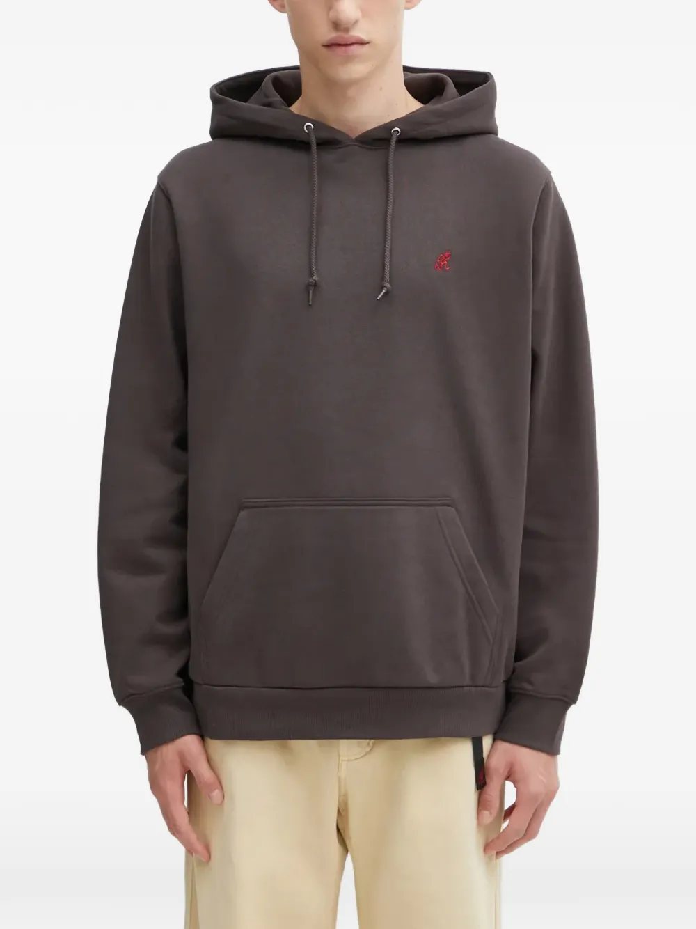 Gramicci One Point logo hooded sweatshirt - Grigio