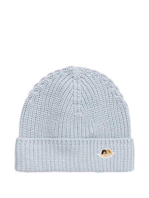 Fiorucci angels-patch knitted beanie hat