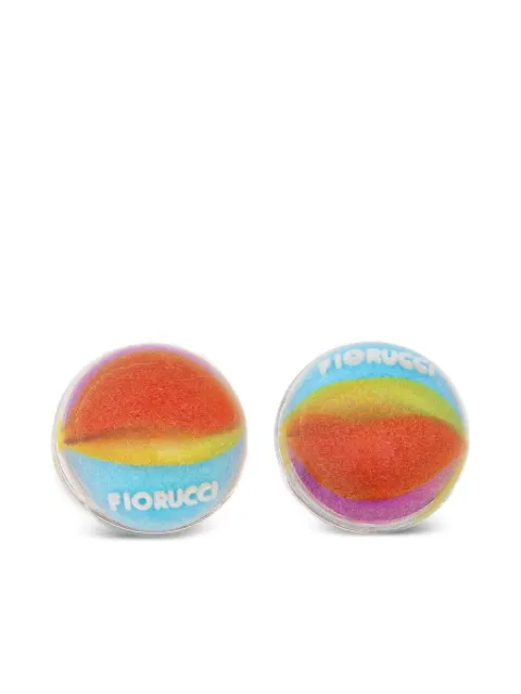 Fiorucci Marble round earrings