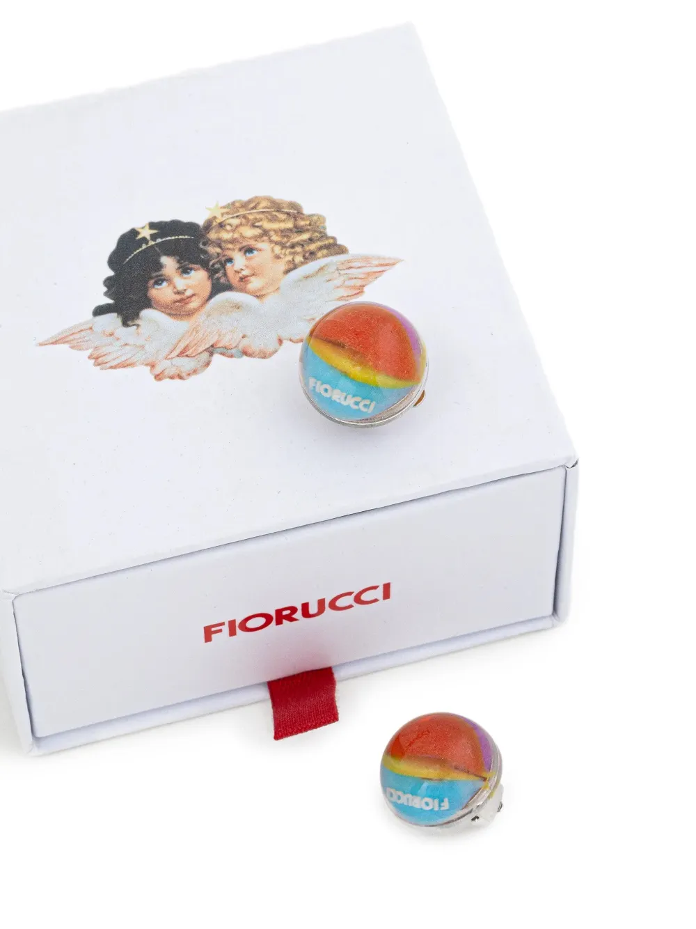 Marble Round Earrings