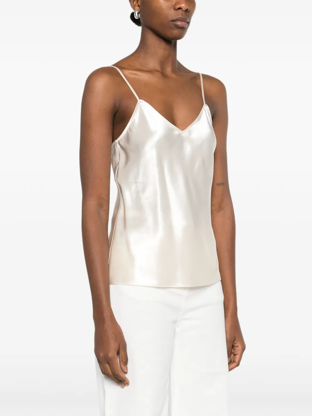 Alberta Ferretti Blouse met V-hals Beige