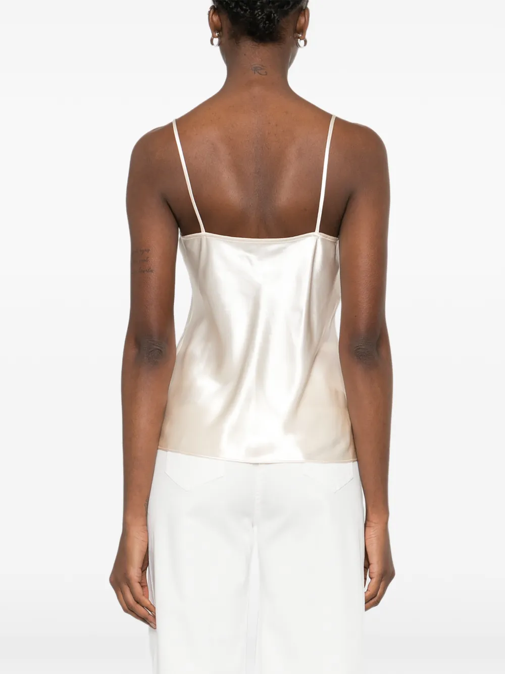 Alberta Ferretti Blouse met V-hals Beige
