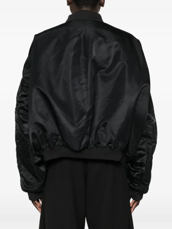 Adidas x Willy Chavaria サテン ボンバージャケット | ブラック