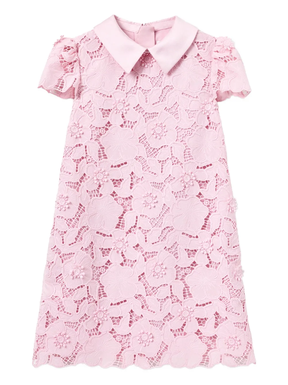 Self-Portrait Kids floral-lace dress - Rosa