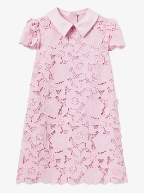 Self-Portrait Kids floral-lace dress