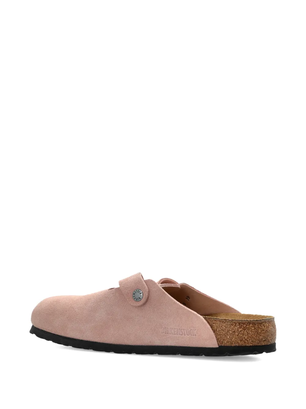 Birkenstock Boston BS suede mules Roze