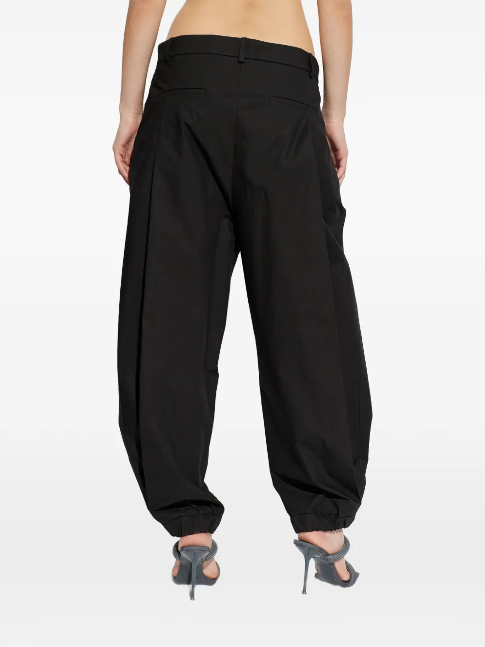 Moschino Broek met omgeslagen pijpen Zwart