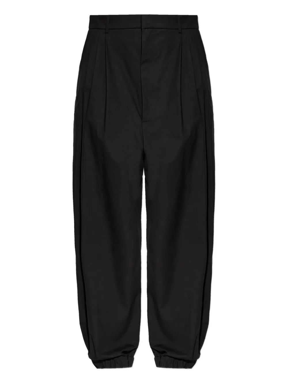 Moschino pleated cuff trousers - Nero
