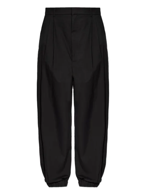 Moschino pleated cuff trousers