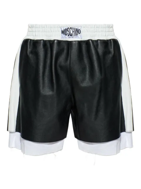 Moschino leather shorts