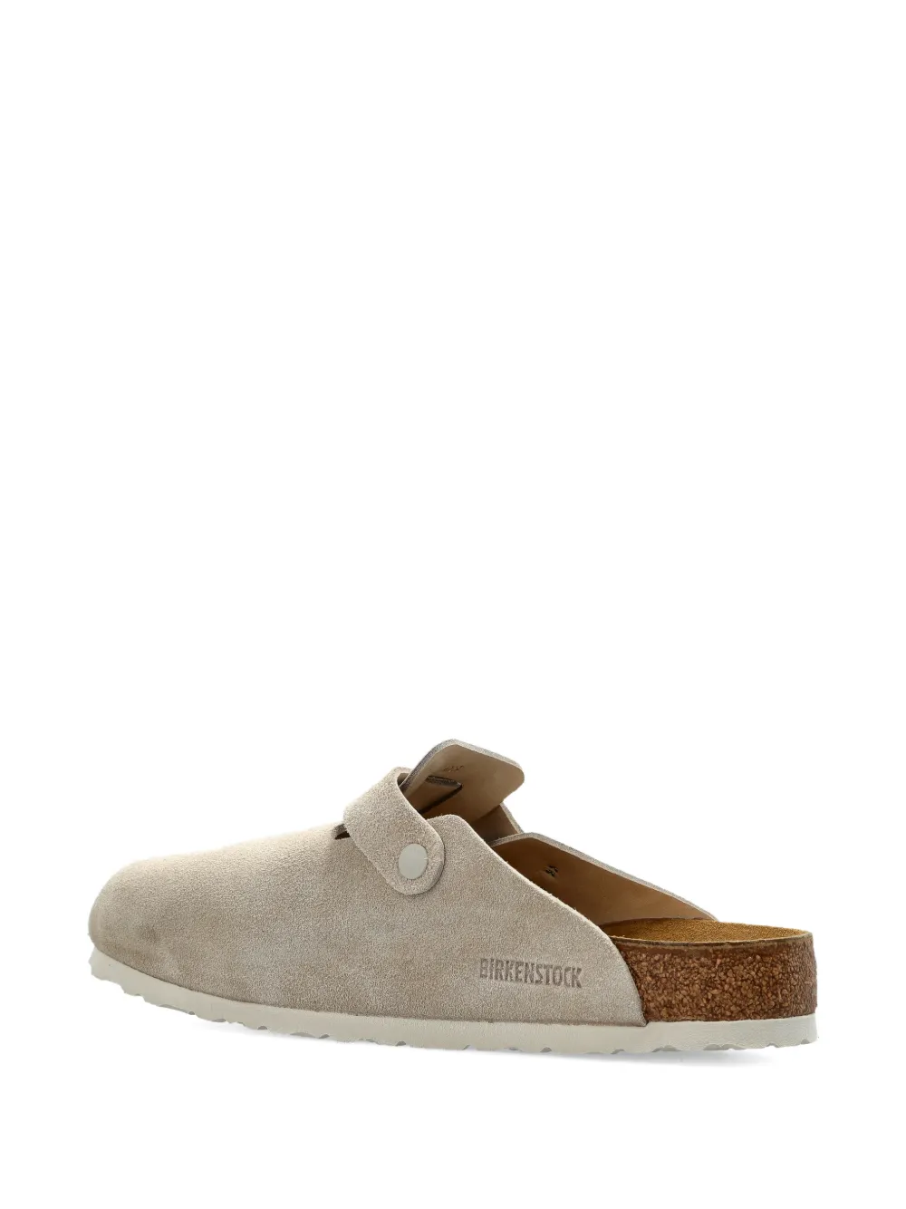 Birkenstock Boston suède sandalen Beige