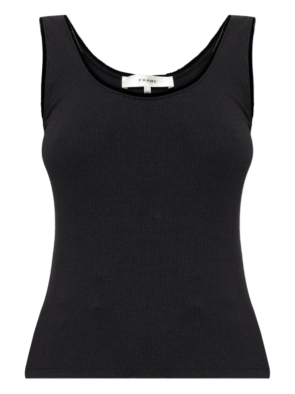 FRAME ribbed top - Nero
