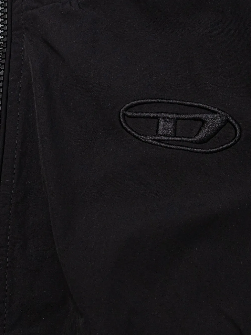Diesel Jack met logodetail en rits Zwart