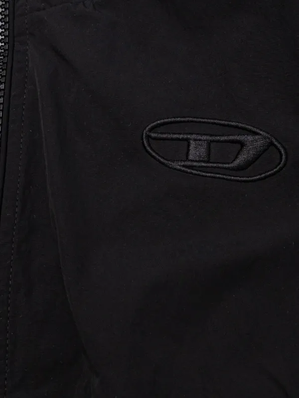 Diesel Jaqueta Com Zíper e Logo | Preto | FARFETCH BR