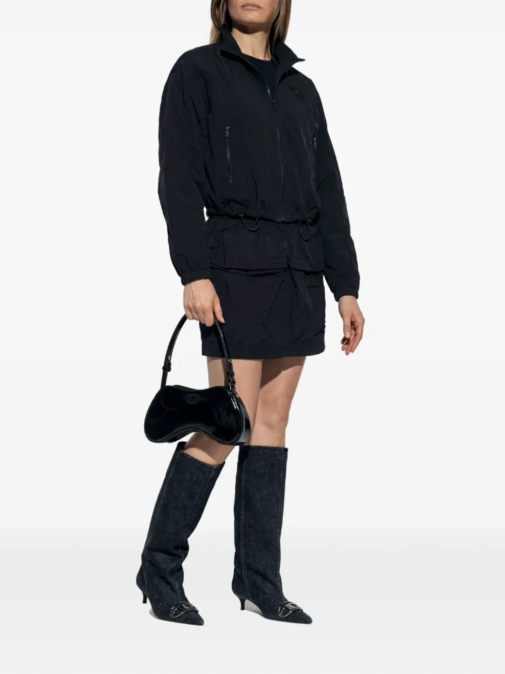  Diesel Logo-detail Zipped Jacket - Black 