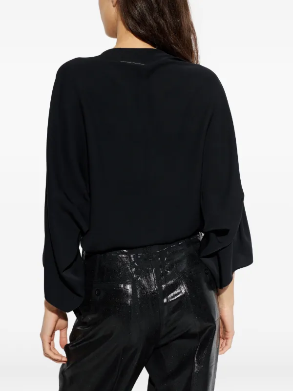 MM6 Maison Margiela ツイストディテール ブラウス | ブラック