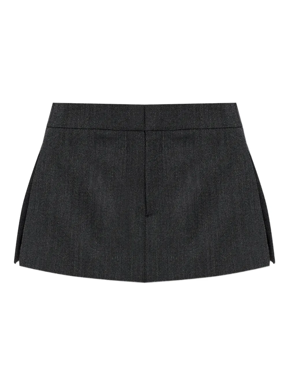 Alexander Wang Tailored Mini Skort in Wool in Grey, view 5