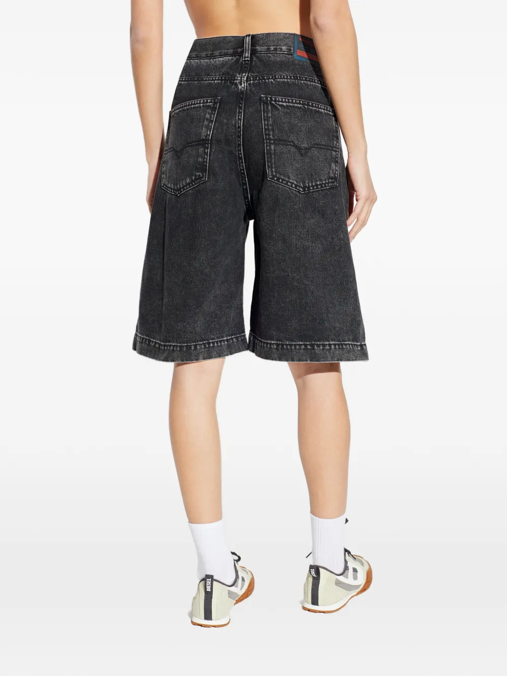 Diesel De-Sire shorts met vervaagd effect Grijs